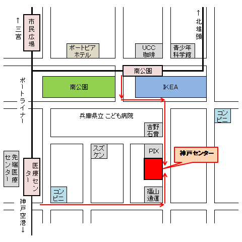 地図　福岡センター