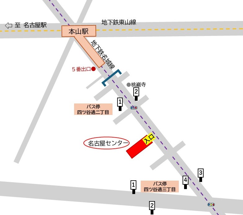 地図　名古屋センター